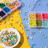 50pcs 6*3MM Enamel Tube Beads DIY Necklace Bracelets Accessory