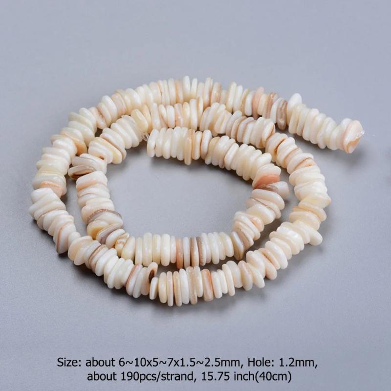 Freshwater Shell Heart Bead Strands for DIY Jewelry Making