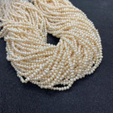 3-4mm Natural Freshwater Pearl Beads for DIY Jewelry Making