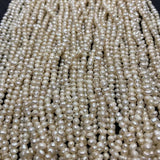 3-4mm Natural Freshwater Pearl Beads for DIY Jewelry Making
