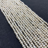 3-4mm Natural Freshwater Pearl Beads for DIY Jewelry Making