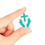 10pcs Cross Silicone Beads Teether Chewing Teeth DIY Jewelry Accessories