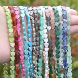 Colorful Sea Sediment Agates Beads 6mm