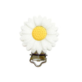 3pcs Silicone Pacifier Clip Flowers BPA-Free Teething Toy