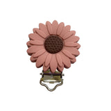 3pcs Silicone Pacifier Clip Flowers BPA-Free Teething Toy