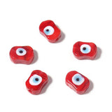 10pcs 14x10mm Evil Eye Lampwork Glass Beads for DIY Jewelry Making