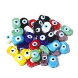 10pcs 14x10mm Evil Eye Lampwork Glass Beads for DIY Jewelry Making