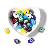 10pcs 14x10mm Evil Eye Lampwork Glass Beads for DIY Jewelry Making