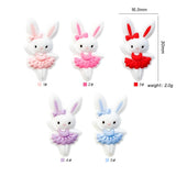 10pcs Baby Silicone Animal Rabbit Beads Food Baby Silicone Teeth Toy Bpa-Free