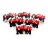 10pcs Wrestling Mom Silicone Beads Teether Food-Grade Chewing Teeth Bead