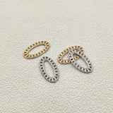 Acrylic Oval-shape UV Plating Beads for Earrings Jewelry DIY