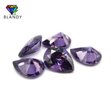 5A Pear Cut Amethystine CZ Stone 13x18mm Synthetic Gems Purple Red Cubic Zircon