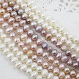 Natural Multicolor Freshwater Pearl Beads 6-7mm Strand for Necklace Making