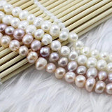 Natural Multicolor Freshwater Pearl Beads 6-7mm Strand for Necklace Making