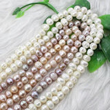 Natural Multicolor Freshwater Pearl Beads 6-7mm Strand for Necklace Making