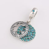 Women Bracelets Beads Dazzling Petals Pendant Hanging Bead Clover Charm