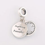 Women Bracelets Beads Dazzling Petals Pendant Hanging Bead Clover Charm