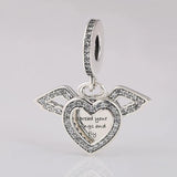 Angel Wing Dangle Charm Bracelet Bangle DIY Jewelry Lady Bracelet