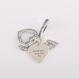 Angel Wing Dangle Charm Bracelet Bangle DIY Jewelry Lady Bracelet