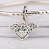 Angel Wing Dangle Charm Bracelet Bangle DIY Jewelry Lady Bracelet