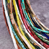 Rectangle Lapis Lazuli Natural Stones Beads DIY Women Bracelet Necklace
