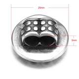 4 Stainless Steel Slider Beads 5mm Double Hole Charms for DIY Jewelry