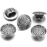 4 Stainless Steel Slider Beads 5mm Double Hole Charms for DIY Jewelry