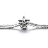 Stainless Steel Starfish European Beads for Bracelet DIY Accessory