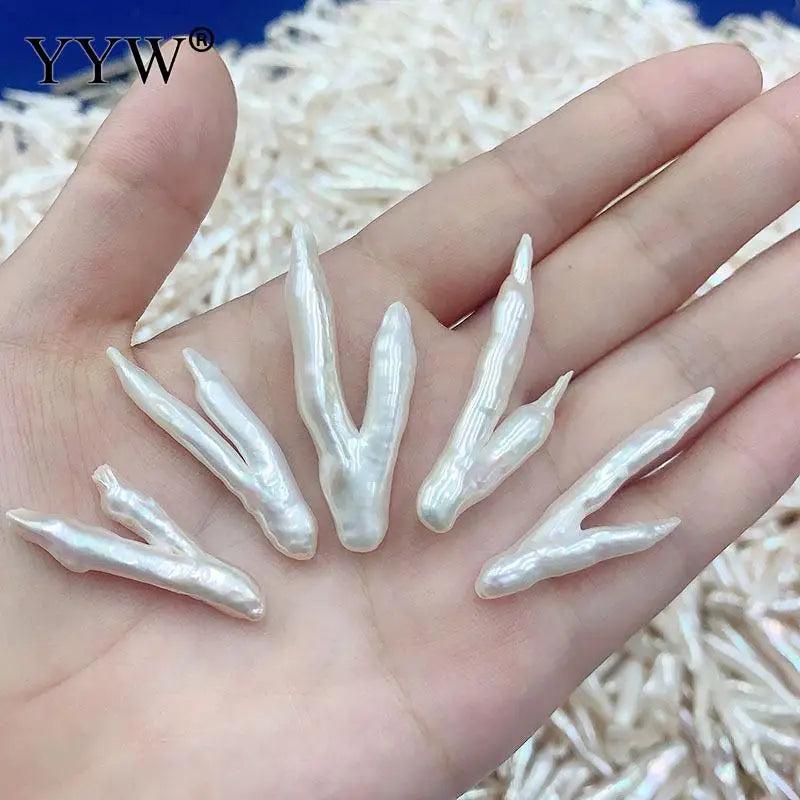 Natural Freshwater Pearl Baroque Tree Branch Beads 30-35mm