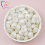 50 PCS Pearl Lentils Silicone Beads Teething Necklace Baby Teether Toy Accessori