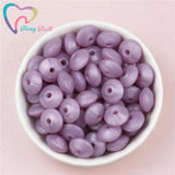 50 PCS Pearl Lentils Silicone Beads Teething Necklace Baby Teether Toy Accessori
