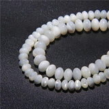 4x6mm Shell Beads Mother Of Pearl Spacer Jewelry Necklace Bracelet