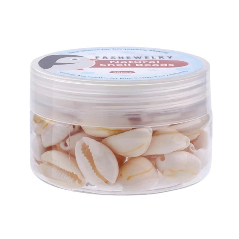 Spiral Shell Beads Oval Cowrie Shells for DIY Jewelry Making
