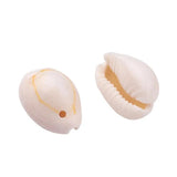 Spiral Shell Beads Oval Cowrie Shells for DIY Jewelry Making
