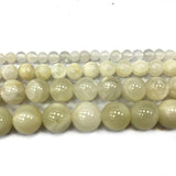 Moonstone Round Gem Stone Beads Jewelry Making DIY Charms 15''