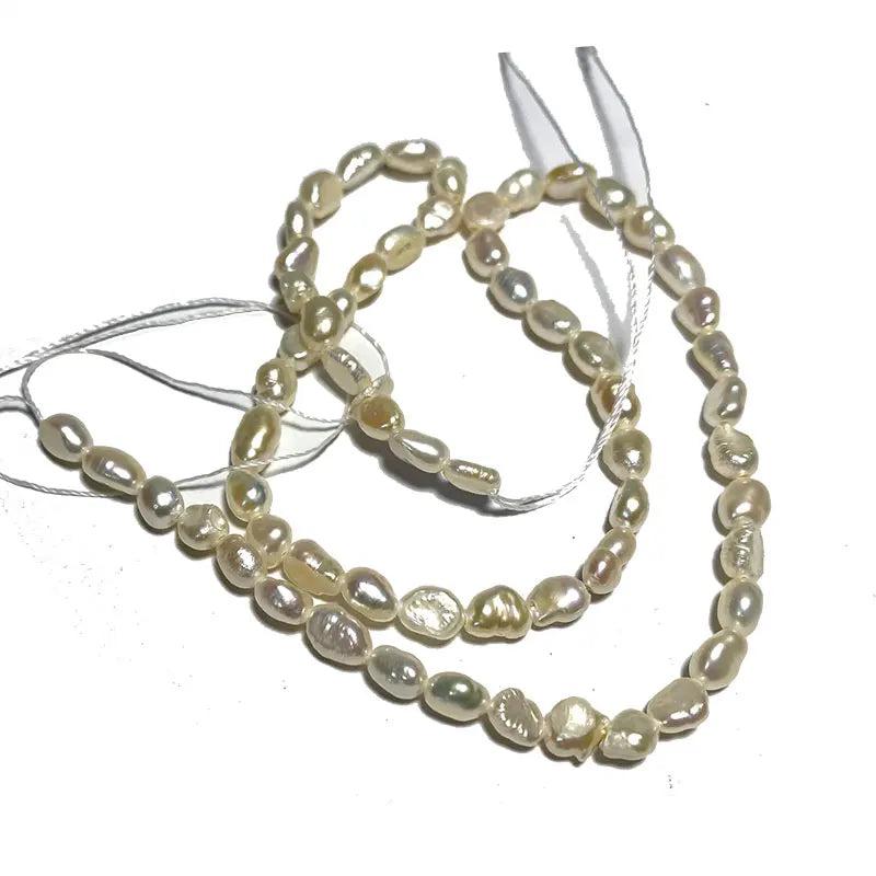 4-5MM Freshwater Pearl Beads for DIY Bracelet Necklace Making