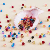 100pcs 8mm Cracked Snow Crackle Crystal Beads Double Colored Loose Spacer Beads