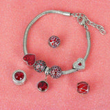 316L Stainless Steel Big Hole Round Ball Beads European Castle Beads