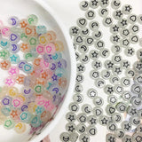 100pcs Glittery Acrylic Spacer Beads for Jewelry Making DIY