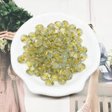 100pcs Glittery Acrylic Spacer Beads for Jewelry Making DIY