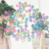 100pcs Glittery Acrylic Spacer Beads for Jewelry Making DIY