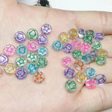 100pcs Glittery Acrylic Spacer Beads for Jewelry Making DIY