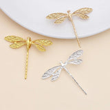 20 PCS 36x43mm KC Gold/Silver Dragonfly Pendant DIY Jewelry Finding