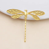 20 PCS 36x43mm KC Gold/Silver Dragonfly Pendant DIY Jewelry Finding