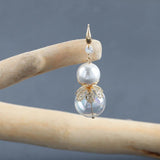 18k Plated Flower Earrings DIY Jewelry Making Accessory