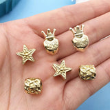 20pcs Crown Bracelet Charm Beads for Jewelry Making DIY