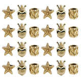 20pcs Crown Bracelet Charm Beads for Jewelry Making DIY