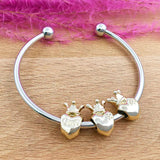 20pcs Crown Bracelet Charm Beads for Jewelry Making DIY