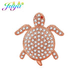 3pcs/lot Small Hole Charms Beads Cubic Zirconia Sea Turtle Metal Beads