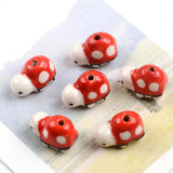 12x19mm Sea Turtle Ceramic Beads Charms Loose Porcelain Beads